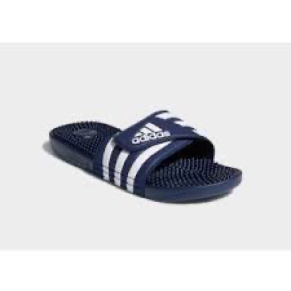 ADIDAS MENS ADISSAGE SLIDE BLUE - Picture 2 of 6